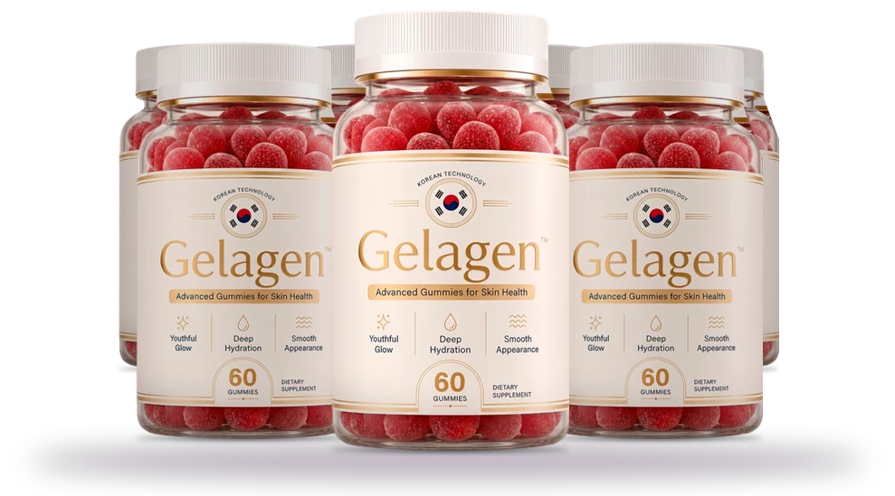 6 Bottle Pack of Gelagen gummies
